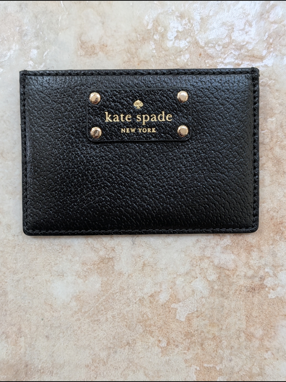 Kate Spade New York Black Leather Card Holder